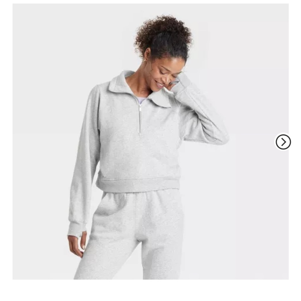 Target All in Motion Women's Fleece Half Zip Pullover Sweatshirt